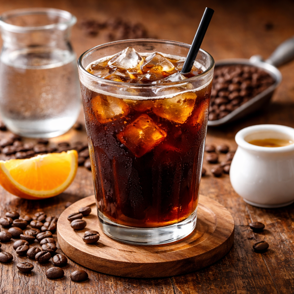 Americano Ice dengan sensasi kopi dingin menyegarkan